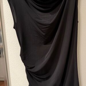 Elegant Black Draped top
